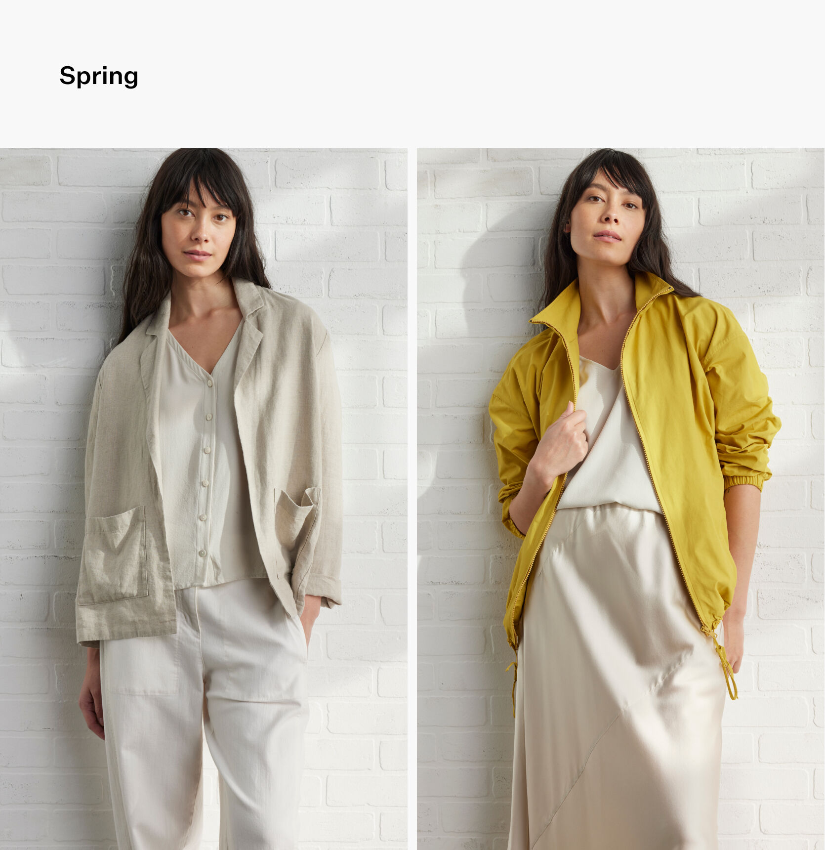 How to style neutral silk pieces for spring.